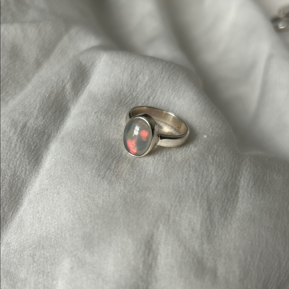 Sterling Silver Opal Ring